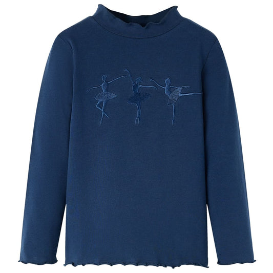Kids' Long-Sleeved Shirt Navy 104