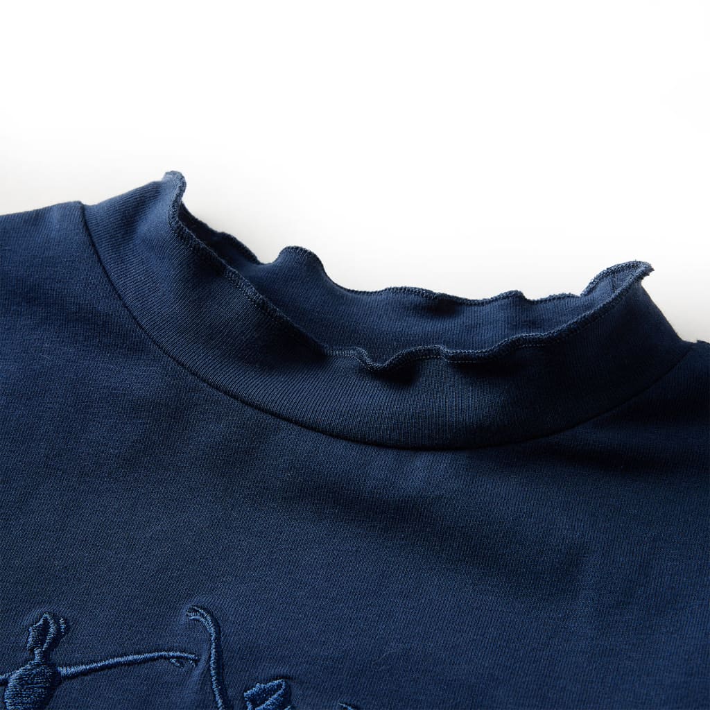 Kids' Long-Sleeved Shirt Navy 104