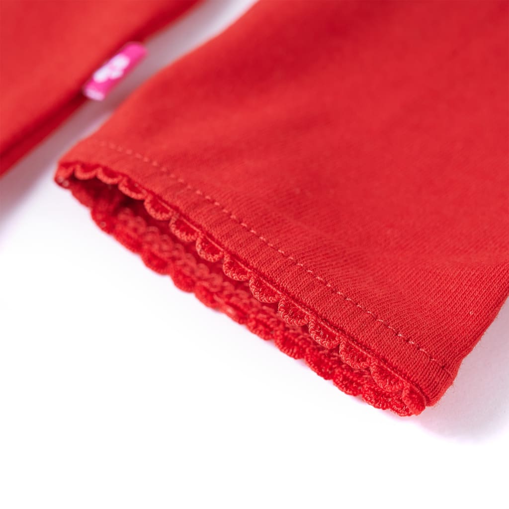 T-shirt manches longues enfant rouge 104