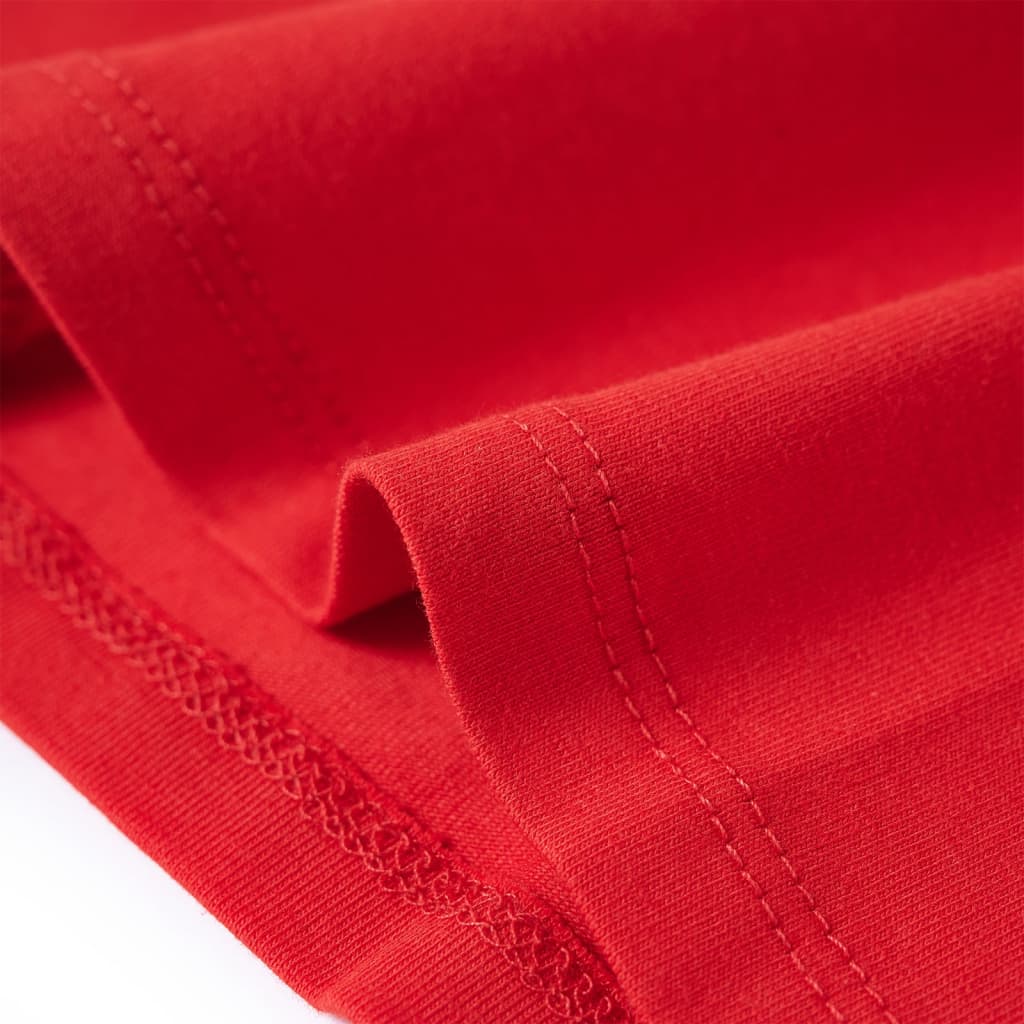 T-shirt manches longues enfant rouge 104
