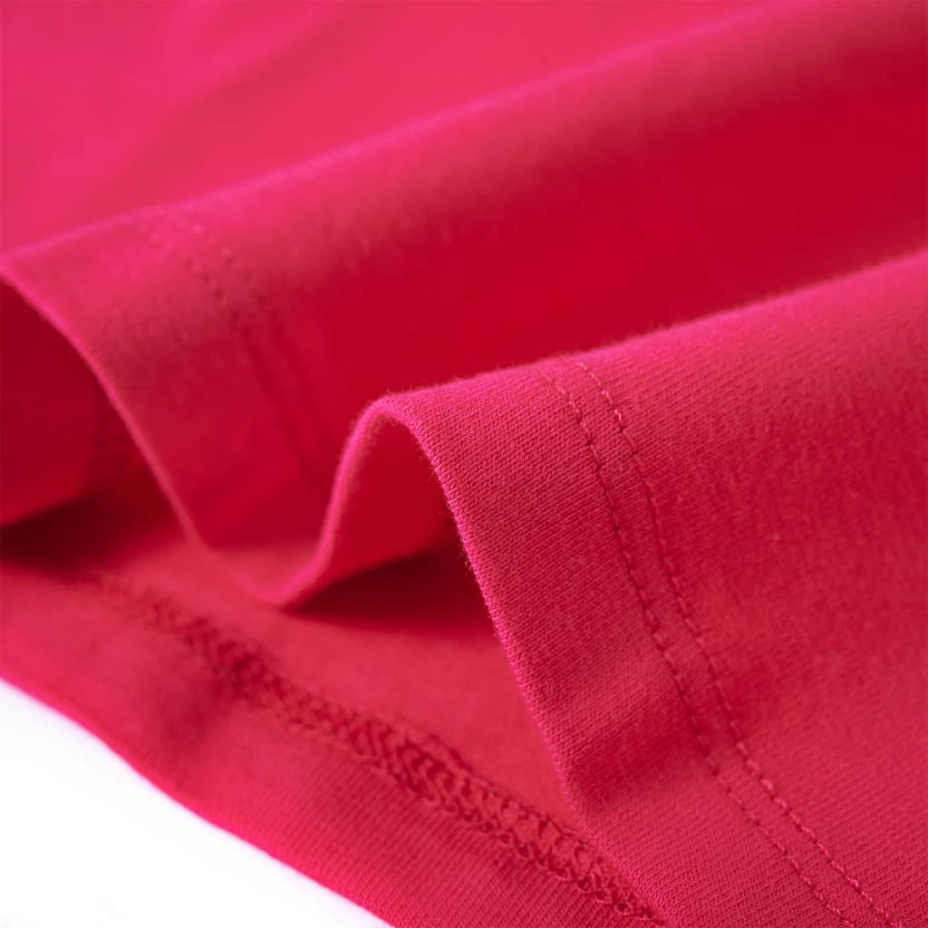 T-shirt à manches longues enfant rose vif 116