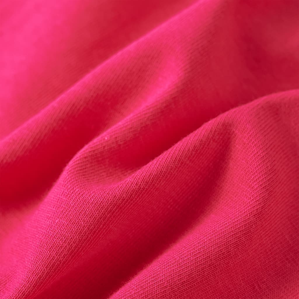 T-shirt à manches longues enfant rose vif 116