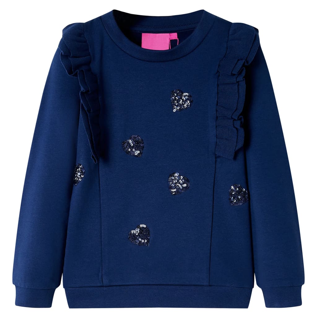 Sweatshirt enfant bleu marine 116