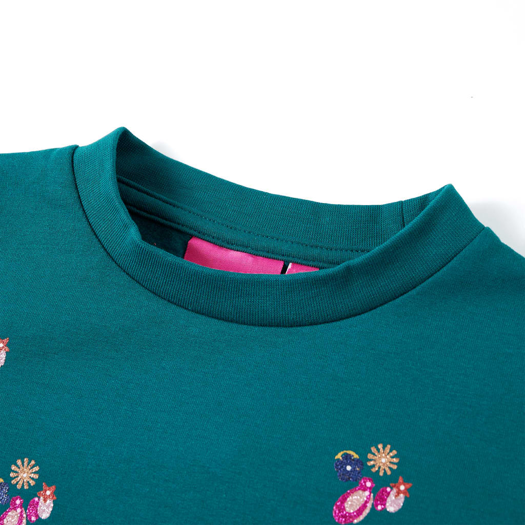 Sweat-shirt enfant vert foncé 104