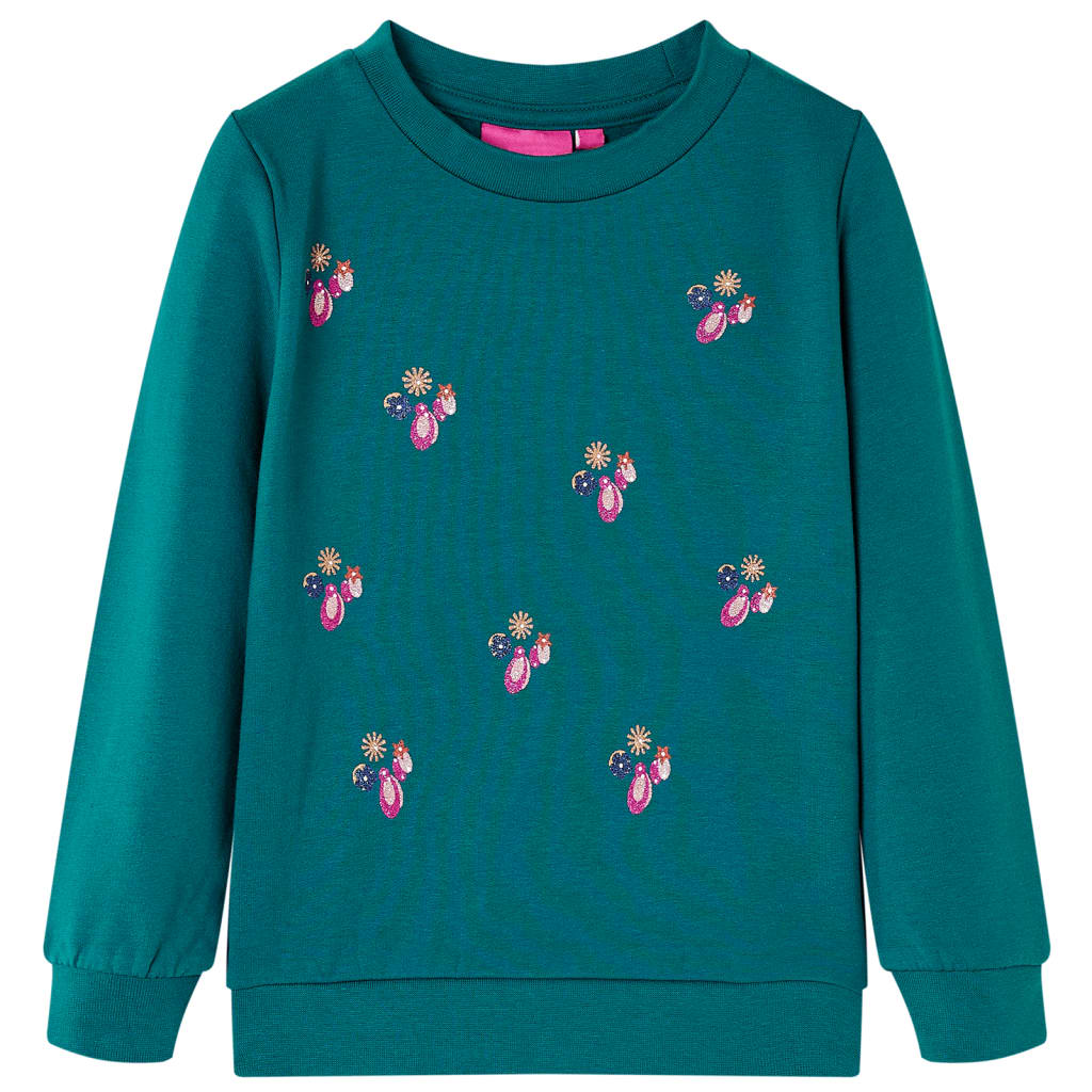 Sweat-shirt enfant vert foncé 128