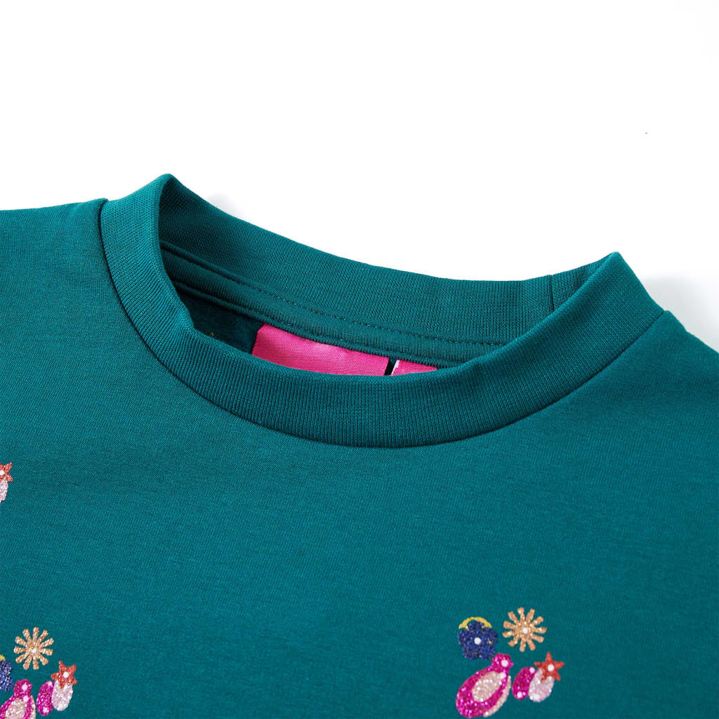 Sweat-shirt enfant vert foncé 128