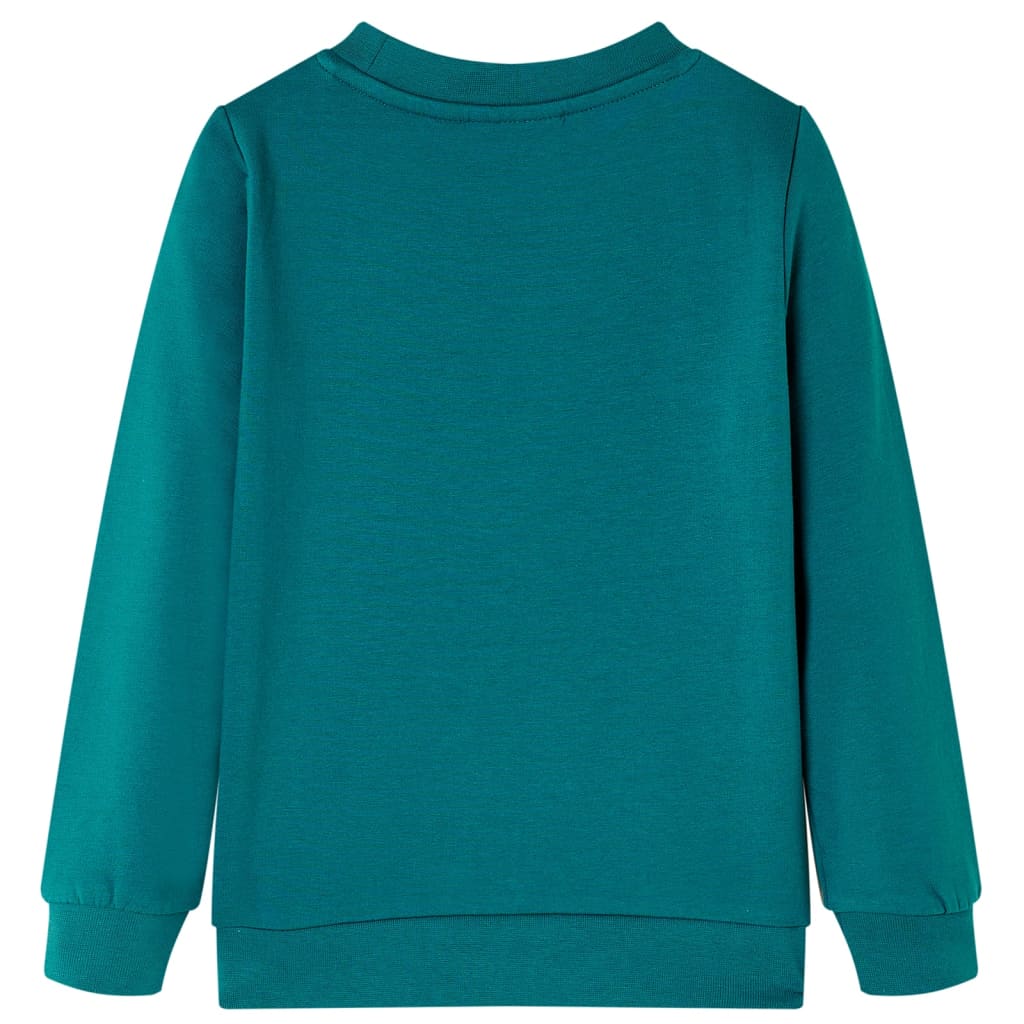Sweat-shirt enfant vert foncé 140