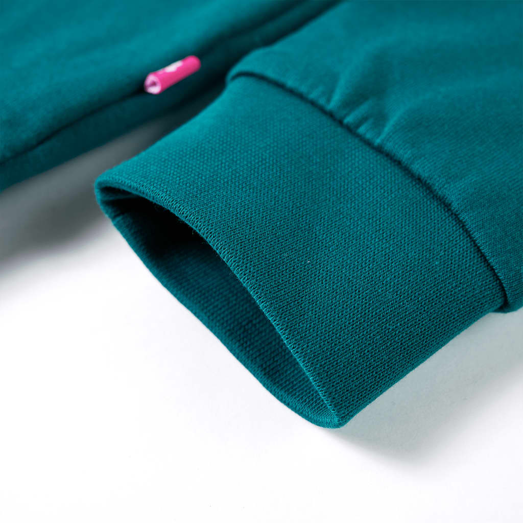 Sweat-shirt enfant vert foncé 140