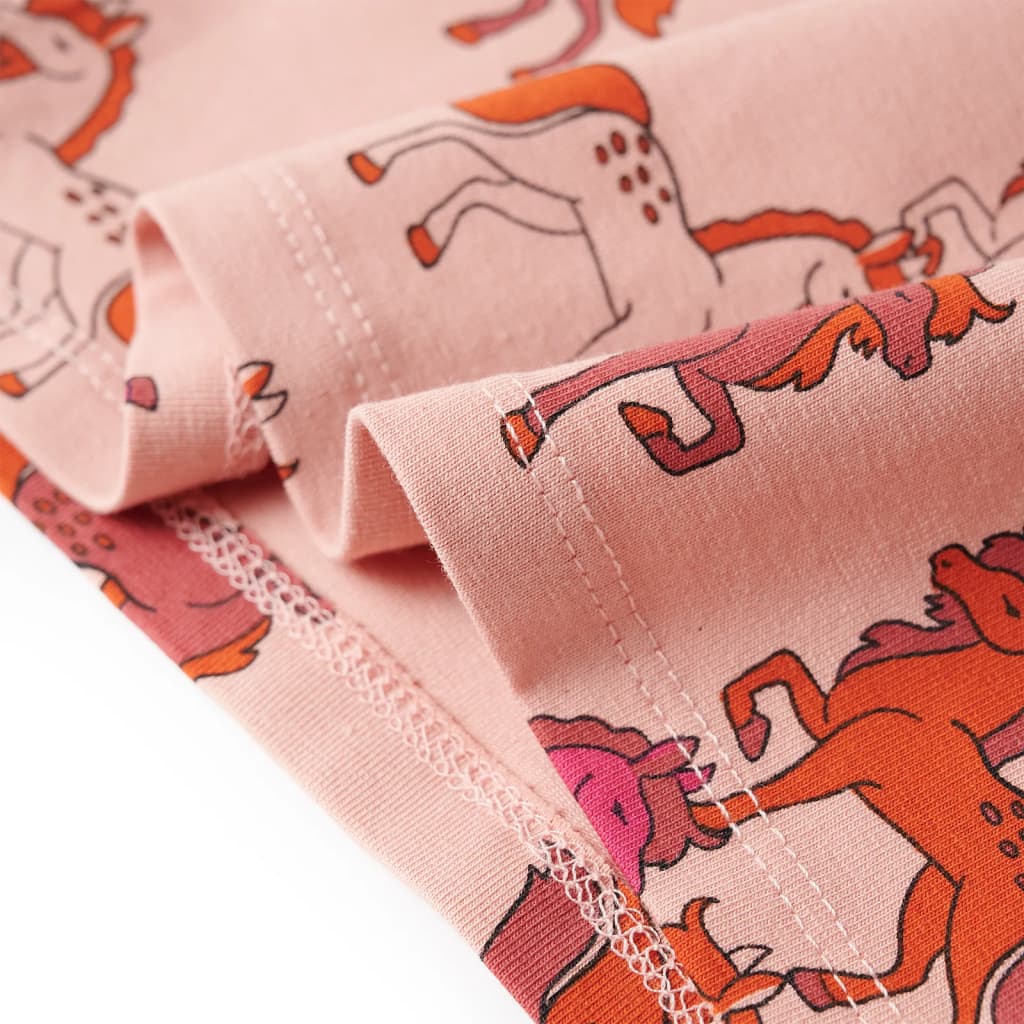 Kids' Long-Sleeved Pajamas Light Pink 104