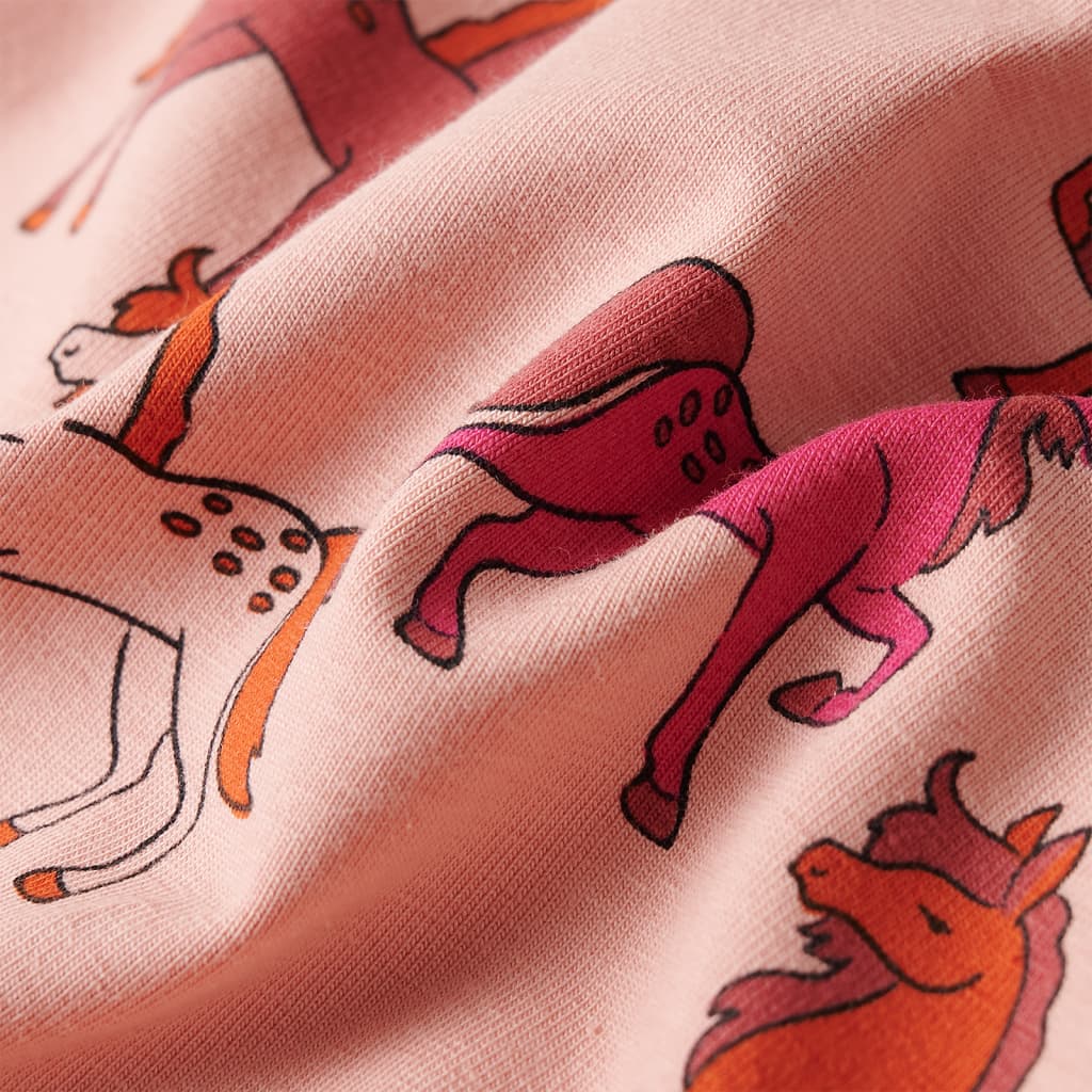 Girls' Long-Sleeved Pajamas Light Pink 116