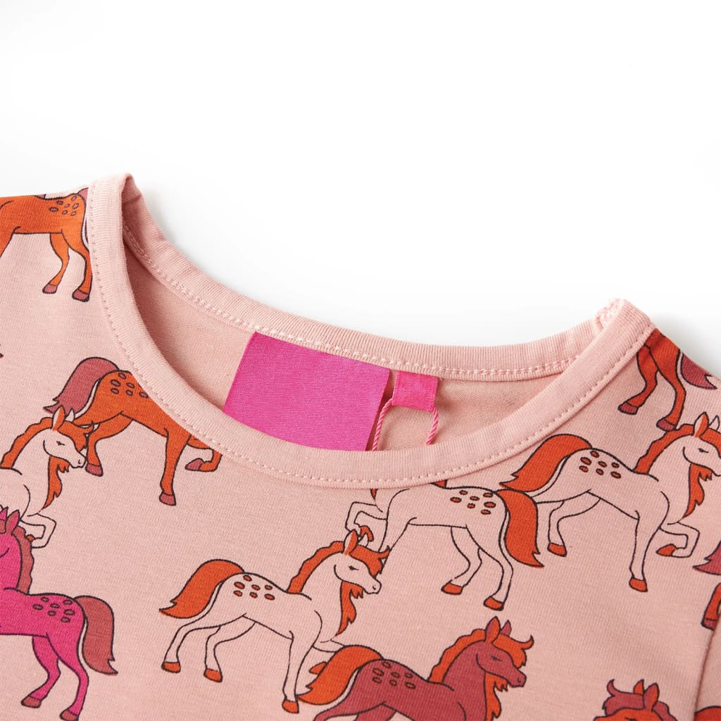 Girls' Long-Sleeved Pajamas Light Pink 116