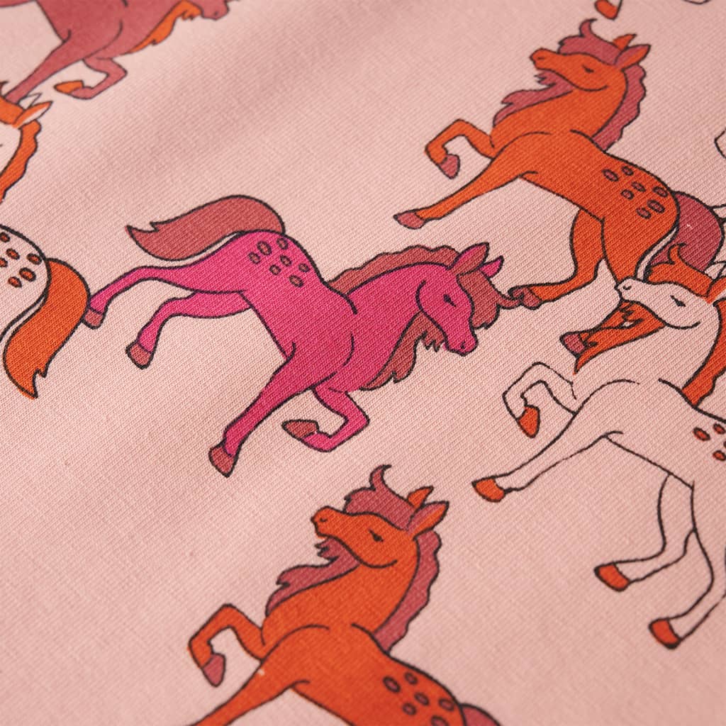 Girls' Long-Sleeved Pajamas Light Pink 116