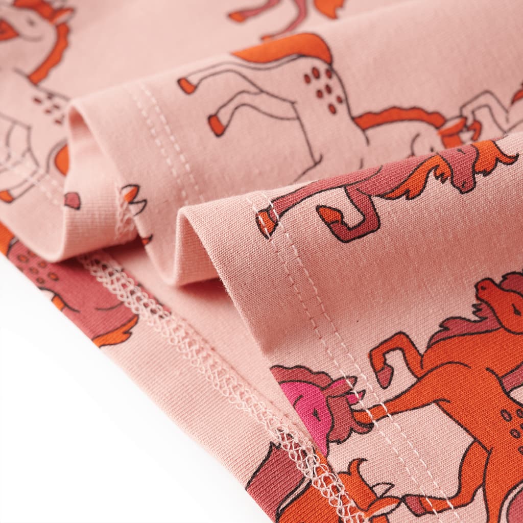 Girls' Long-Sleeved Pajamas Light Pink 116