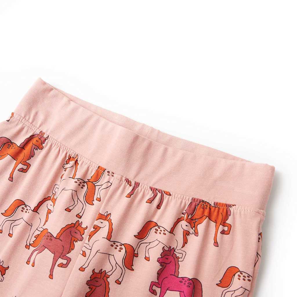 Girls' Long-Sleeved Pajamas Light Pink 116