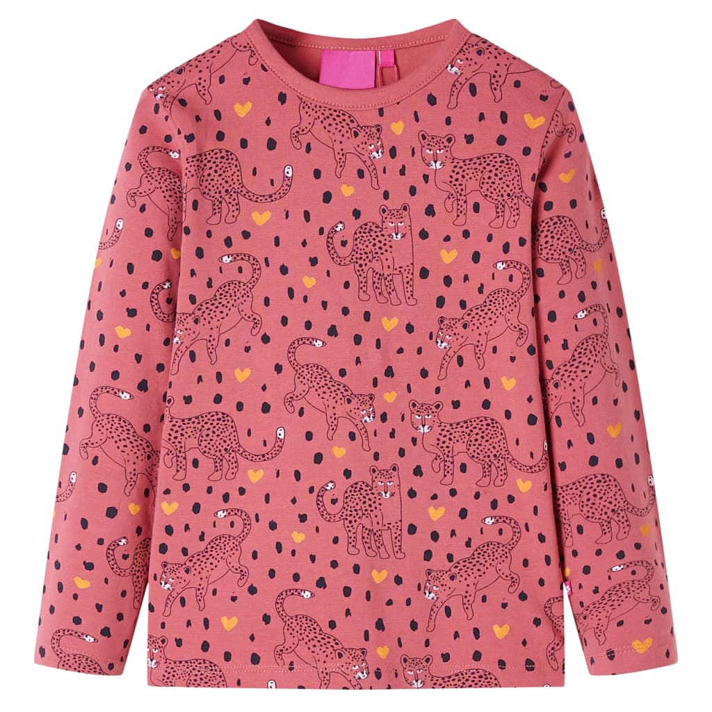 Children's Long-Sleeved Pajamas Old Pink 104