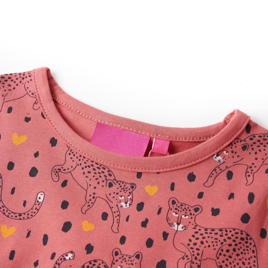 Children's Long-Sleeved Pajamas Old Pink 104
