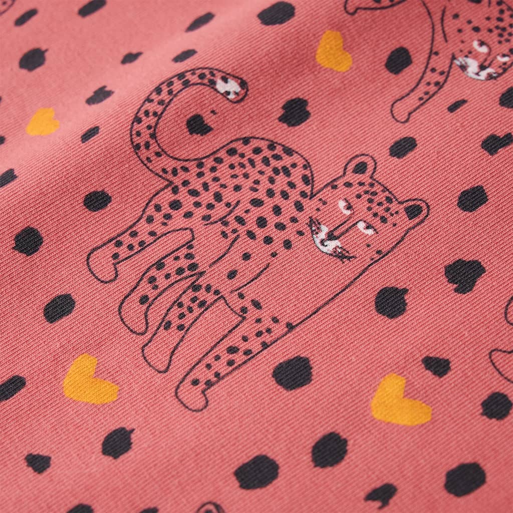 Children's Long-Sleeved Pajamas Old Pink 104