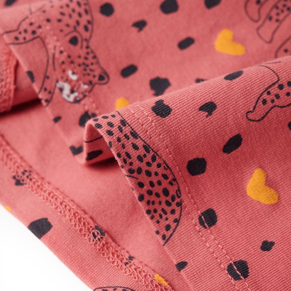 Children's Long-Sleeved Pajamas Old Pink 104