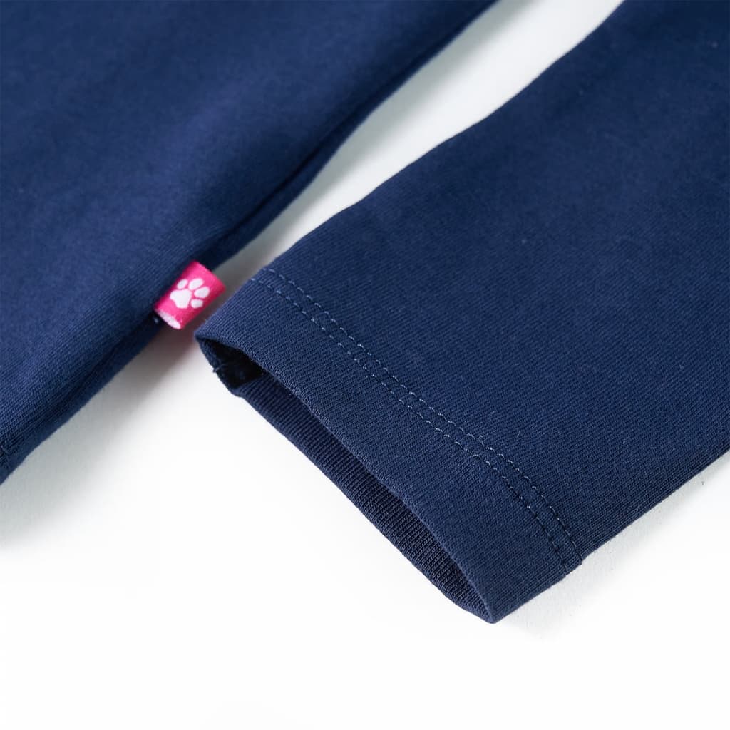 Kids' Long-Sleeved Shirt Navy Blue 128