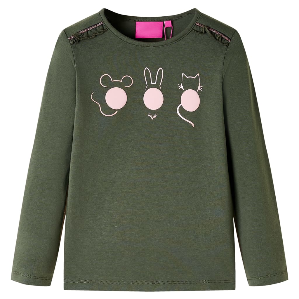 Children's Long-Sleeved Shirt Khaki 140