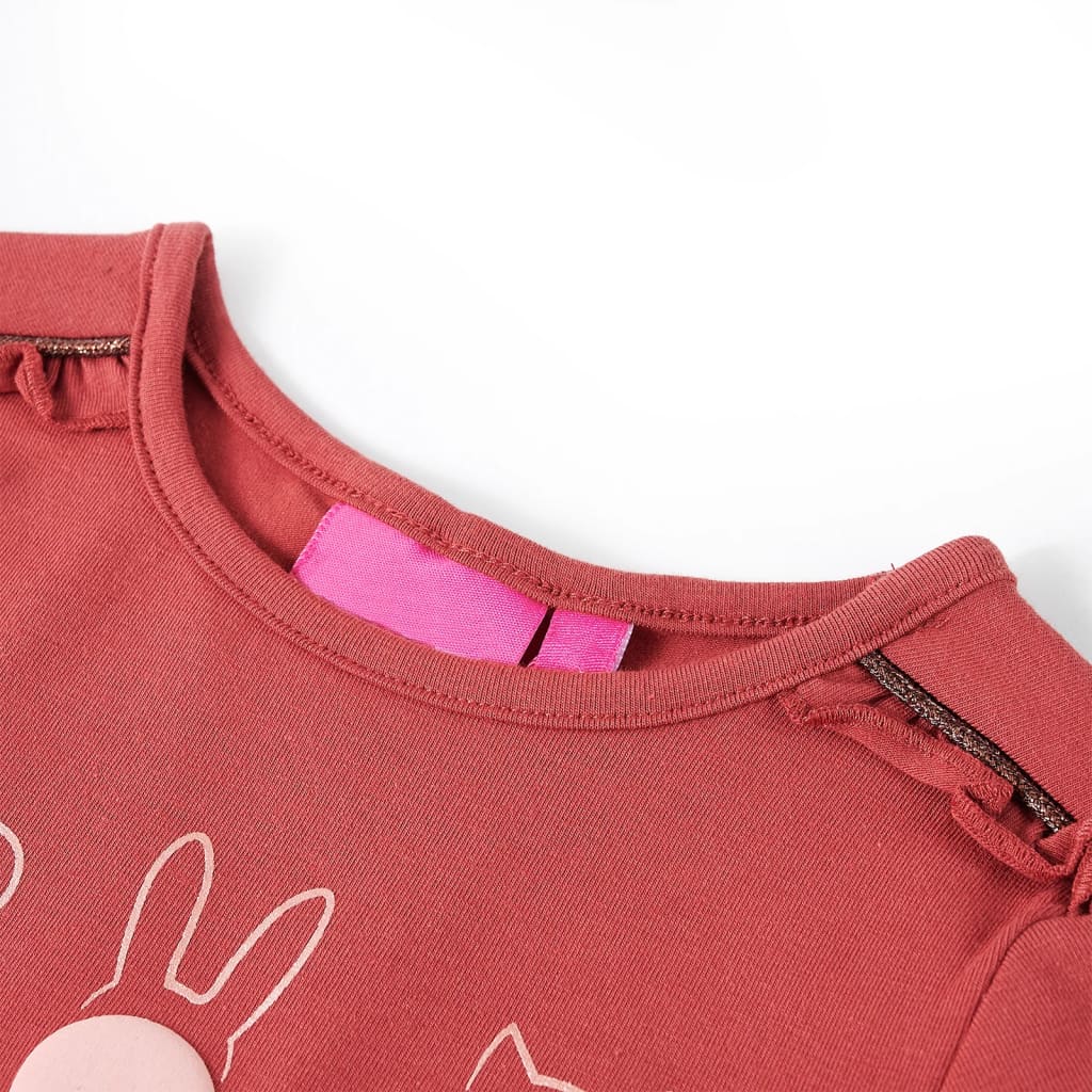 T-shirt à manches longues enfant Rose foncé 104