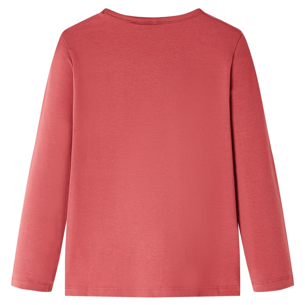 T-shirt manches longues enfant Rose foncé 116
