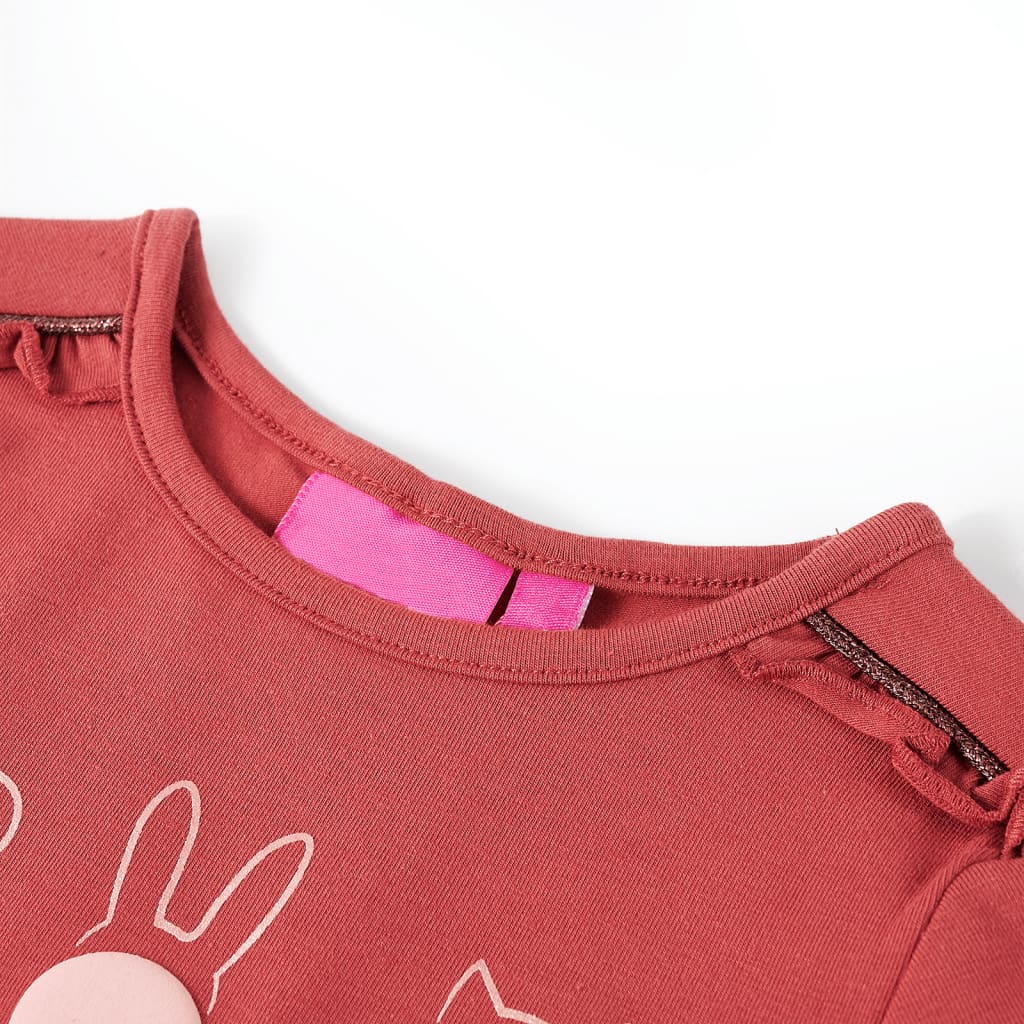 T-shirt manches longues enfant Rose foncé 116