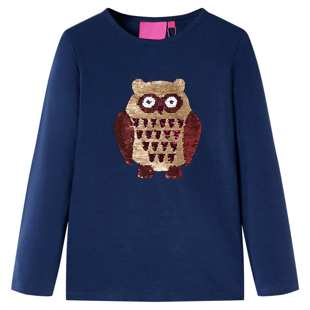 T-shirt manches longues enfant marine 92
