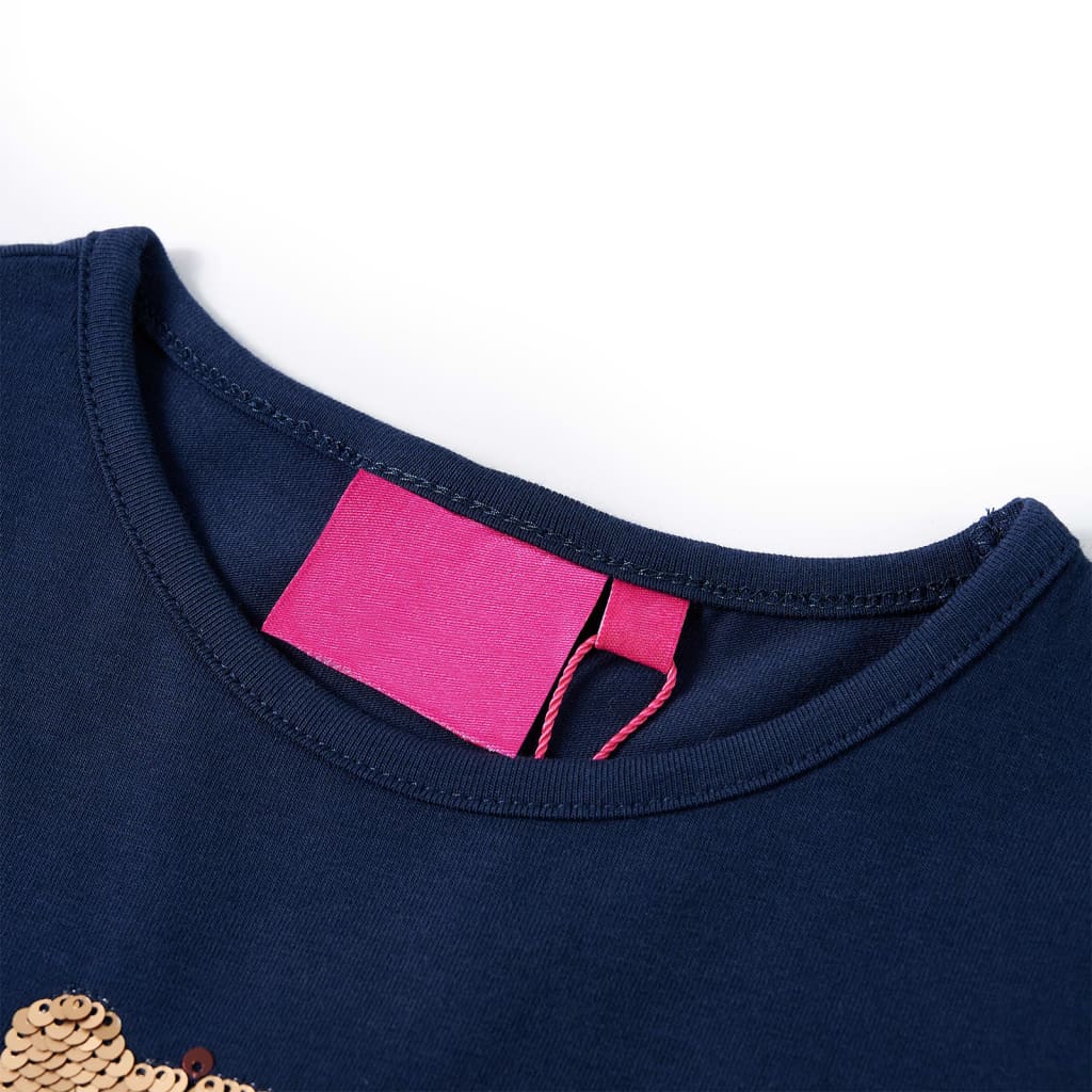 T-shirt manches longues enfant marine 92