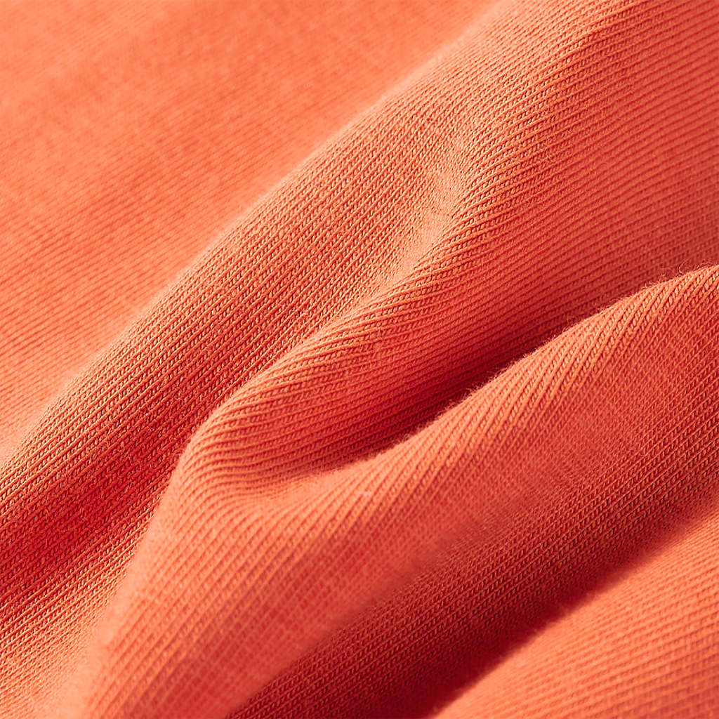 T-shirt à manches longues enfant orange foncé 116