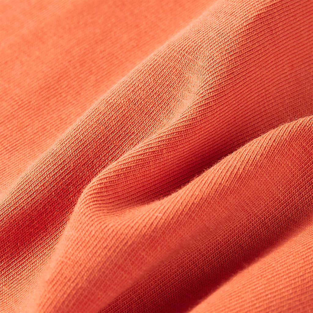 T-shirt manches longues enfant orange foncé 140