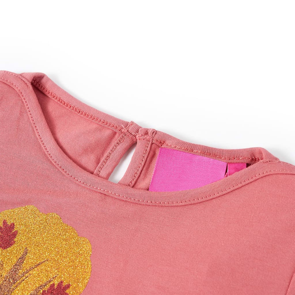 Kids' Long-Sleeve Shirt Old Rose 116