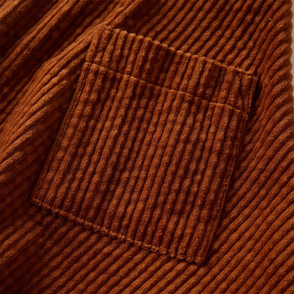 Children's Corduroy Skirt with Pockets Cognac 104