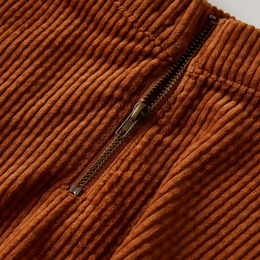 Children's Corduroy Skirt with Pockets Cognac 104