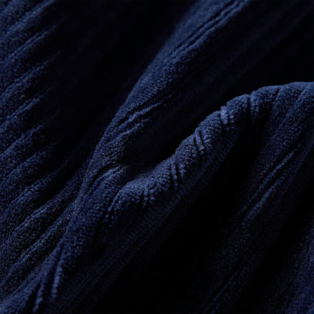 Pantalon enfant velours côtelé bleu marine 116