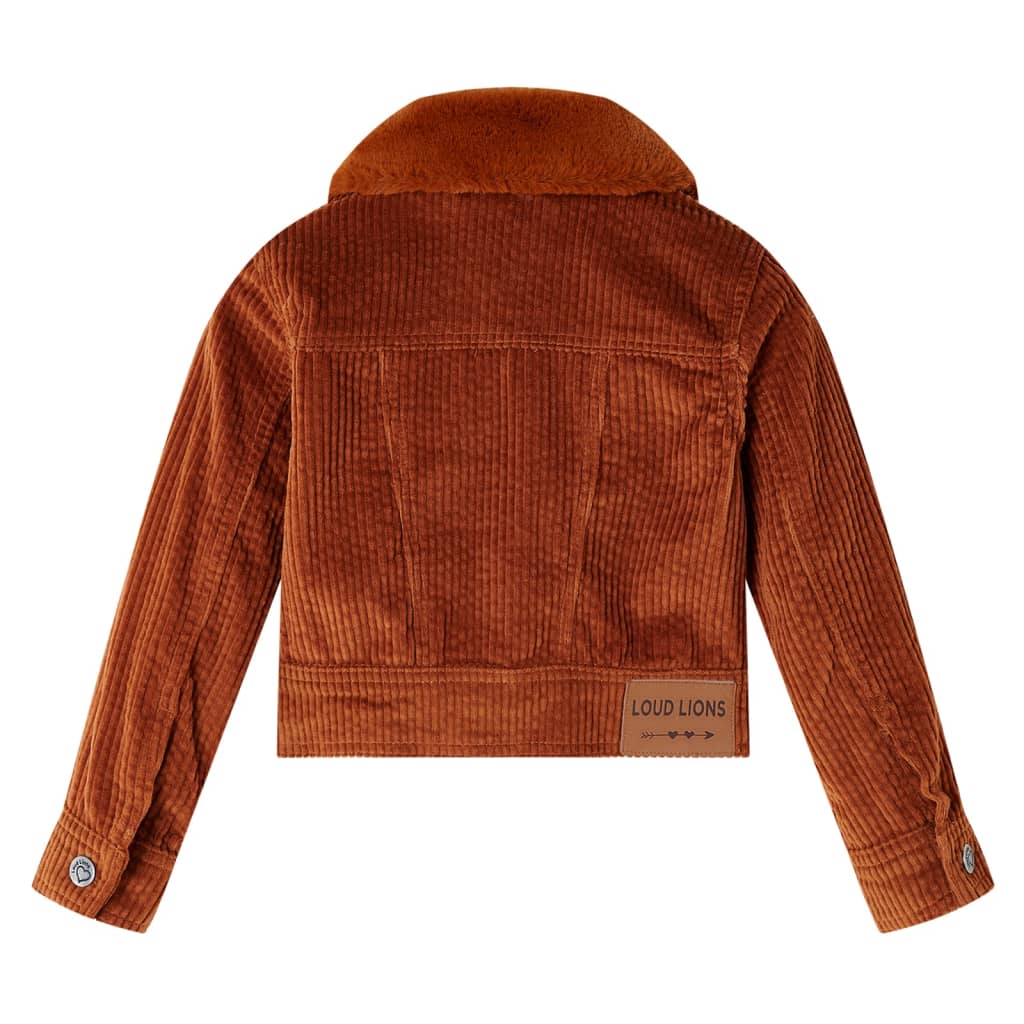 Kinderjacke Cord Cognac 128