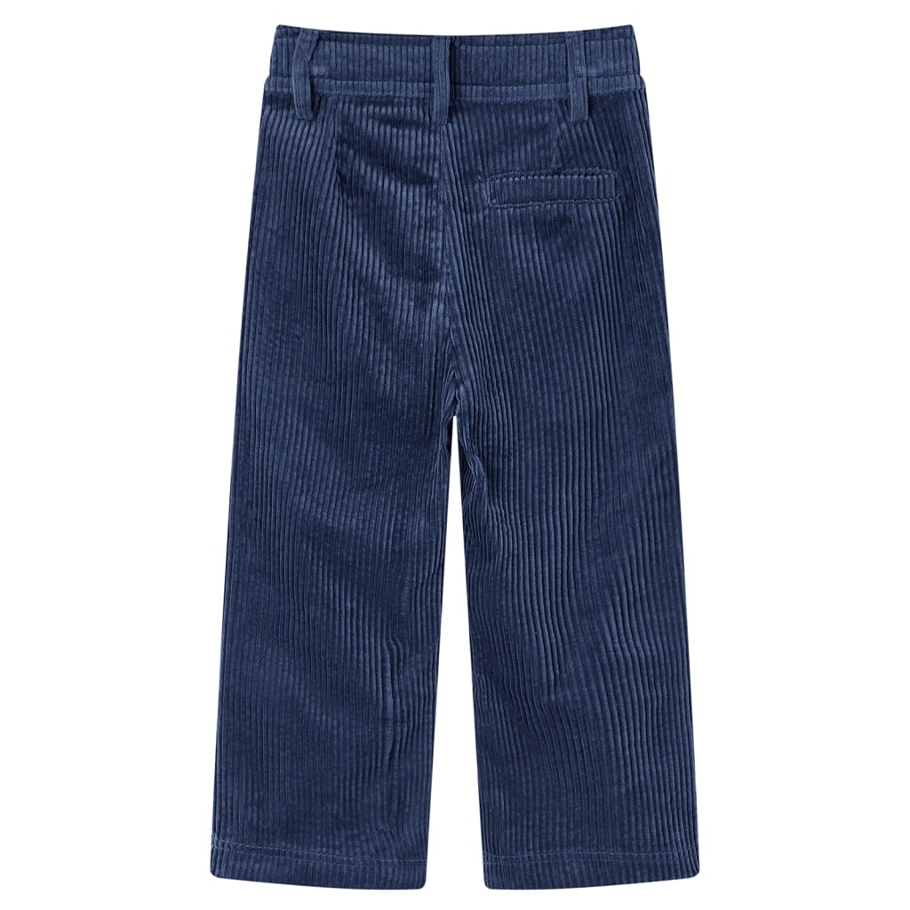 Children's Corduroy Trousers Navy Blue 116
