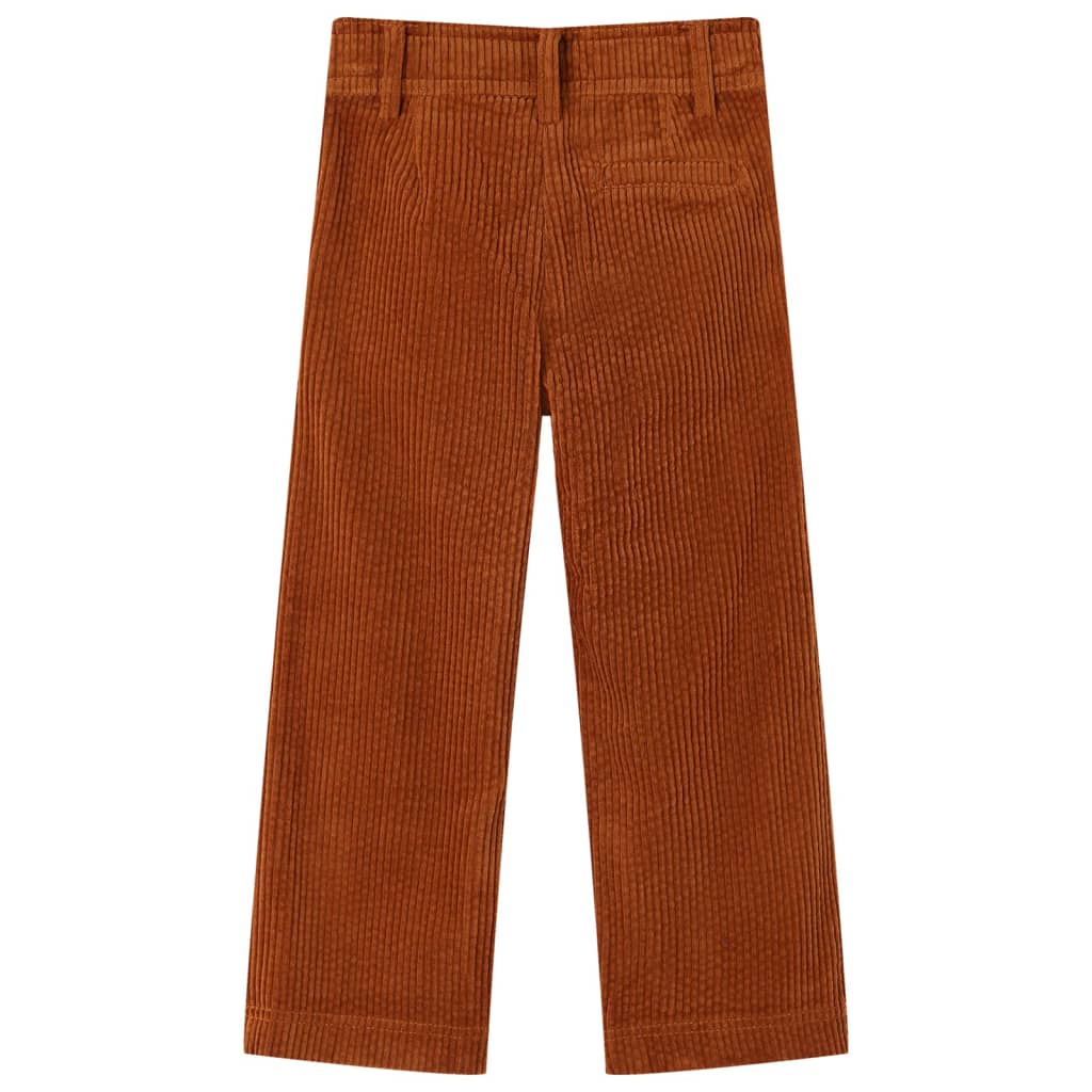 Kids' Corduroy Trousers Cognac 116