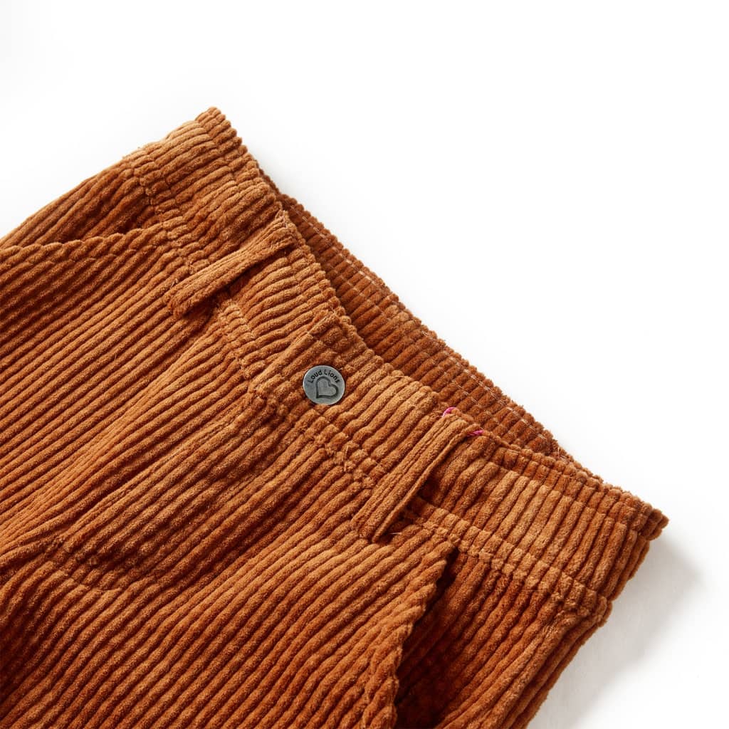 Kids' Corduroy Trousers Cognac 116