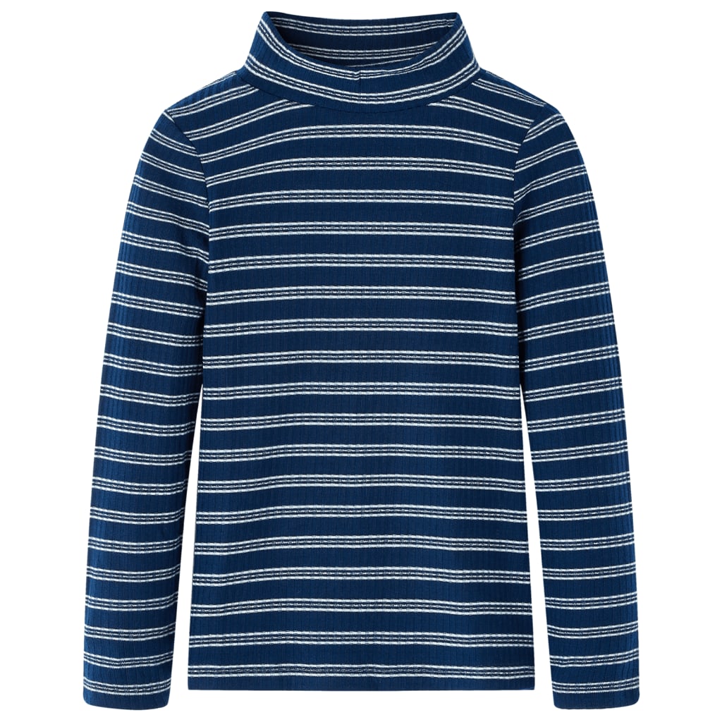 Kids' Long-Sleeved Shirt Navy Blue 128