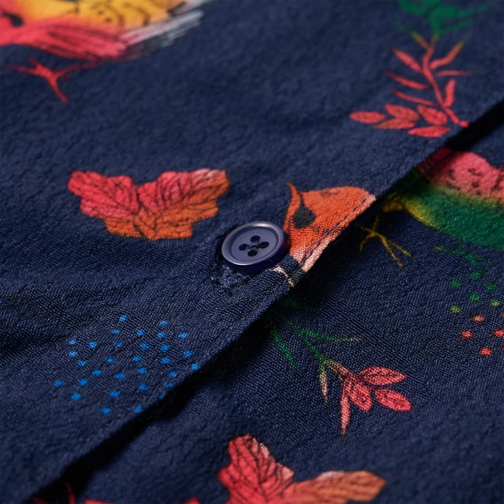 Kids' Long-Sleeve Dress Navy 104