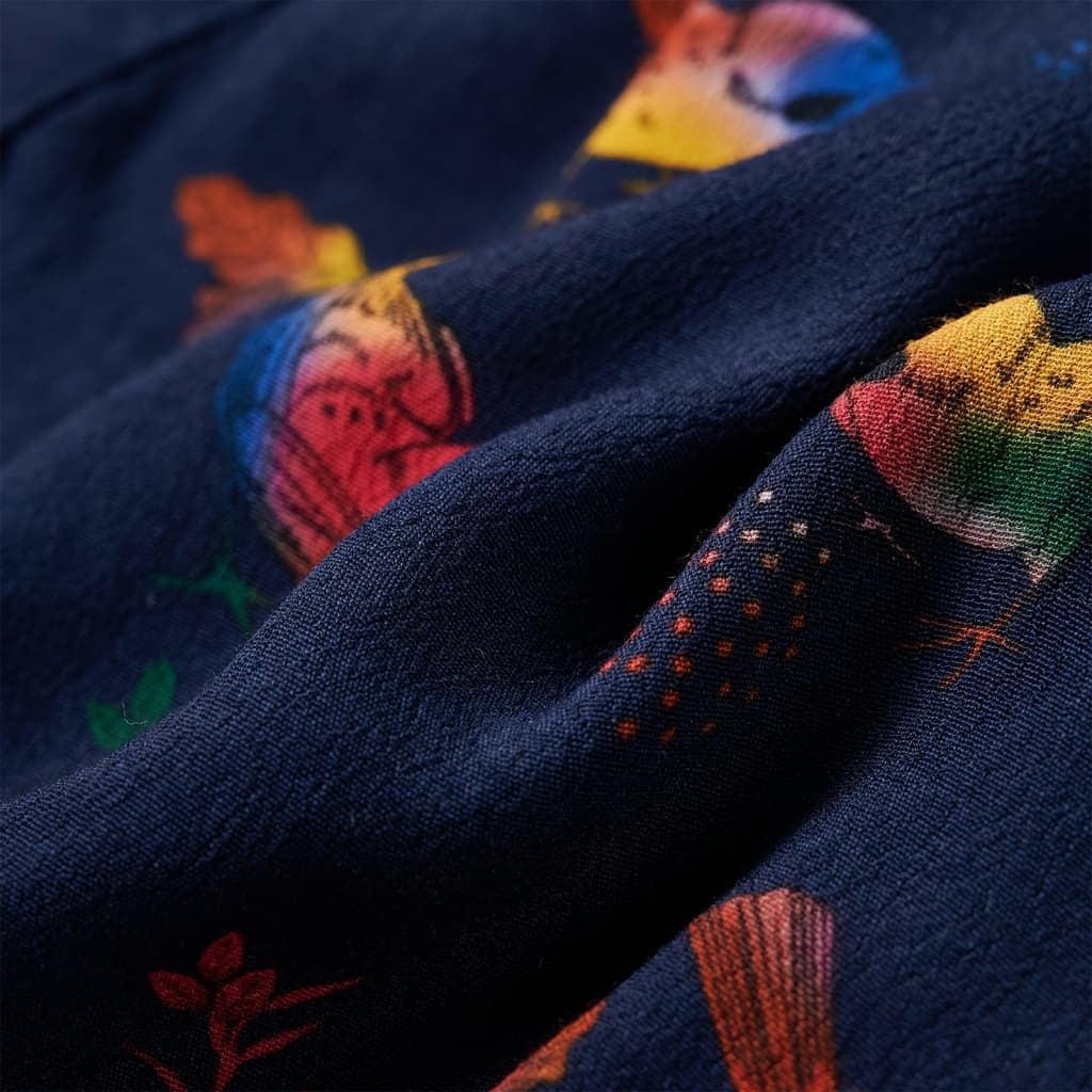 Kids' Long-Sleeve Dress Navy 104