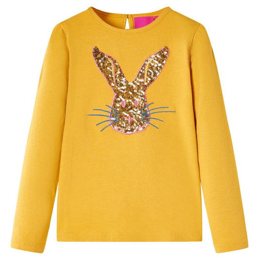 Kids' Long-Sleeve Shirt Ochre 104