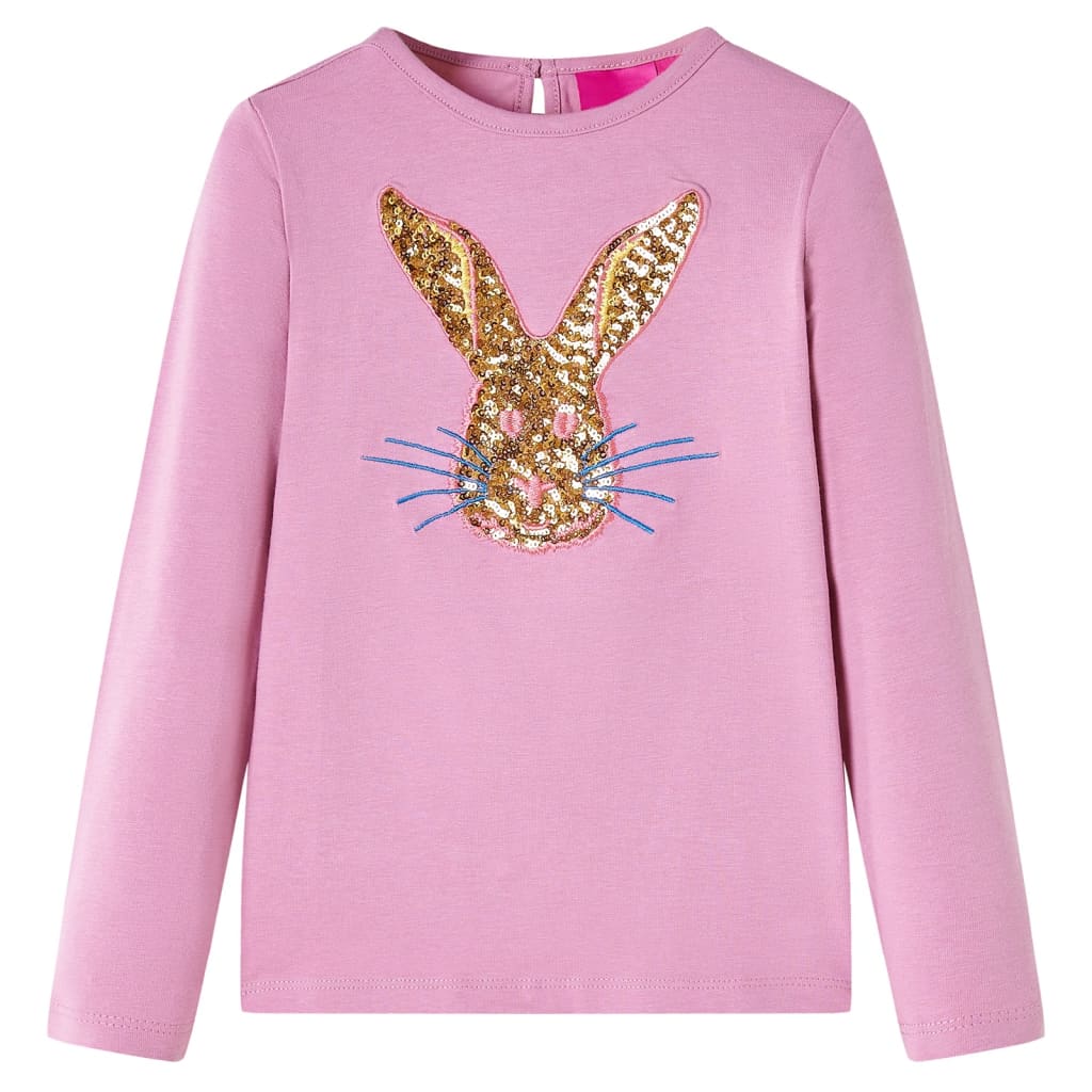 Kids' Long-Sleeve Shirt Dark Pink 92