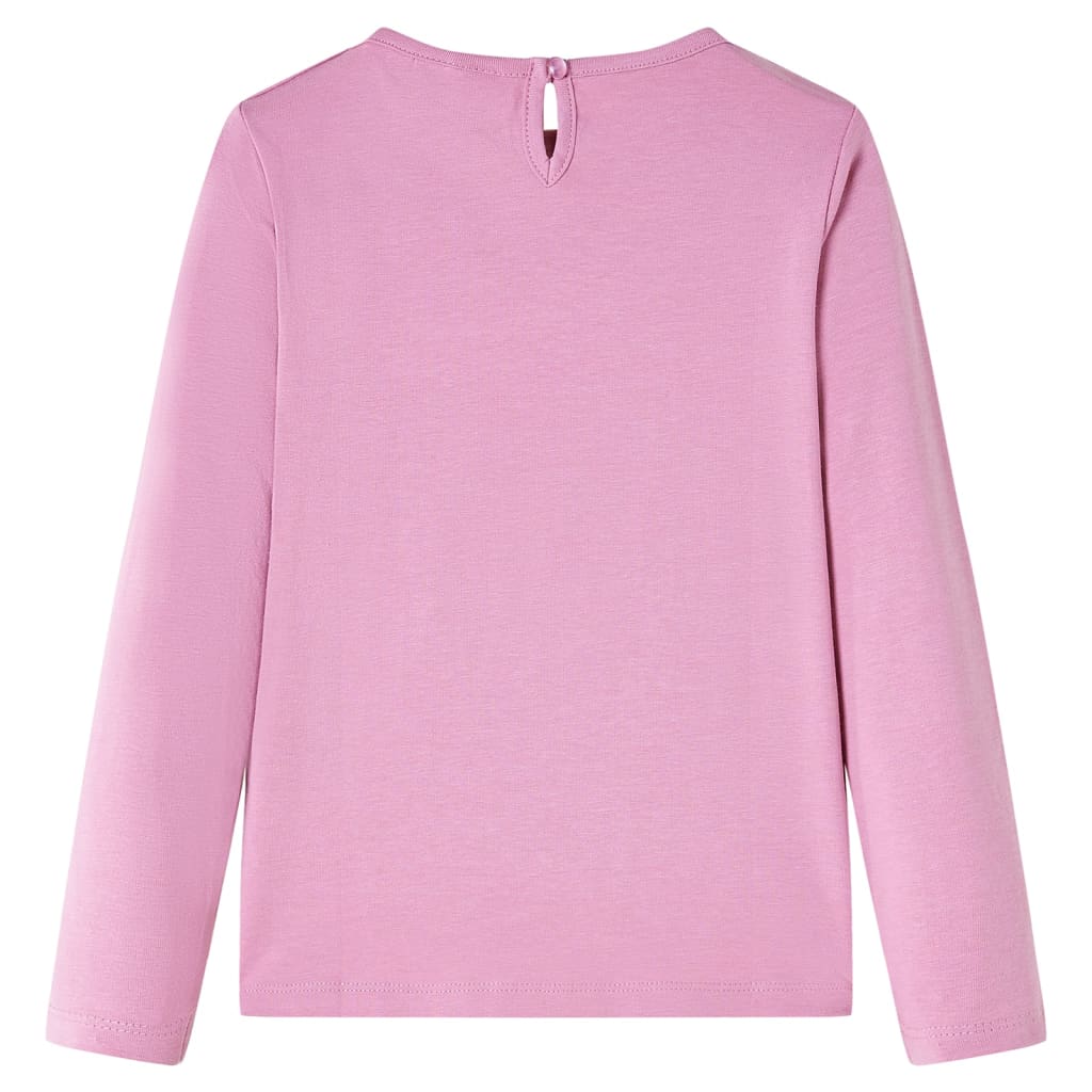 Kids' Long-Sleeve Shirt Dark Pink 92