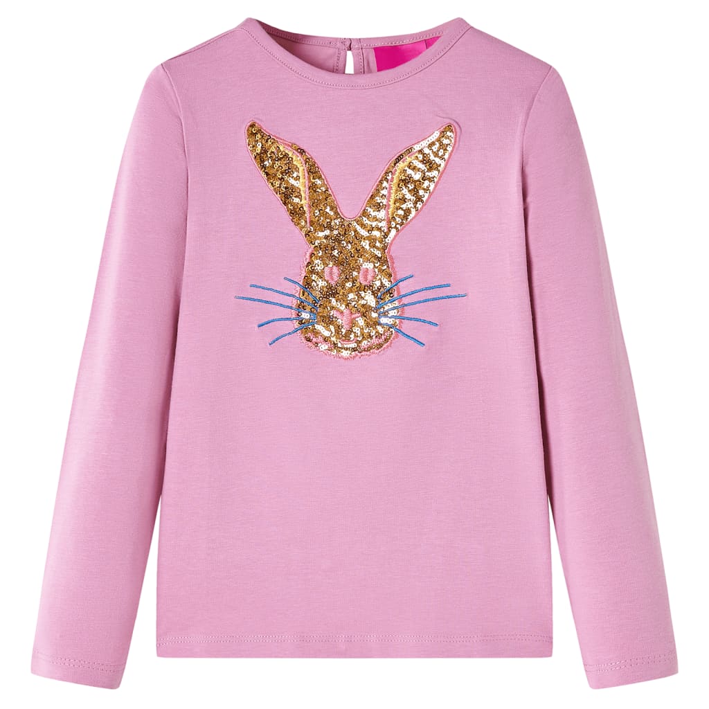 Kids' Long-Sleeve Shirt Dark Pink 116