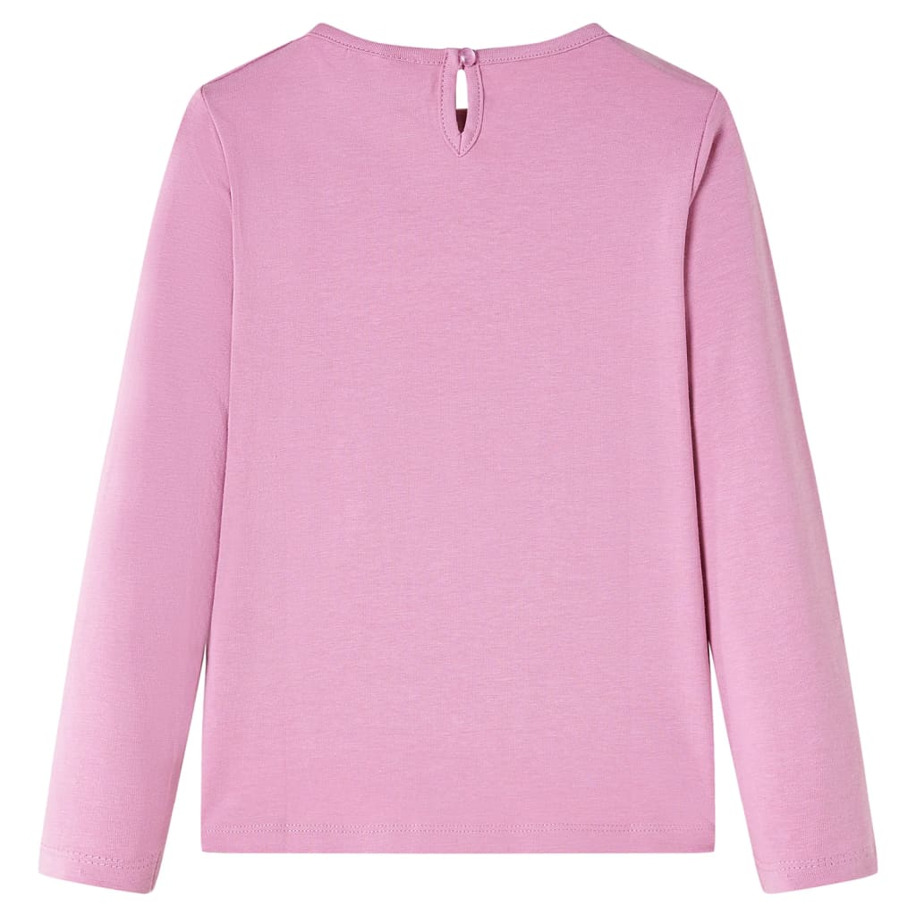 Kids' Long-Sleeve Shirt Dark Pink 116