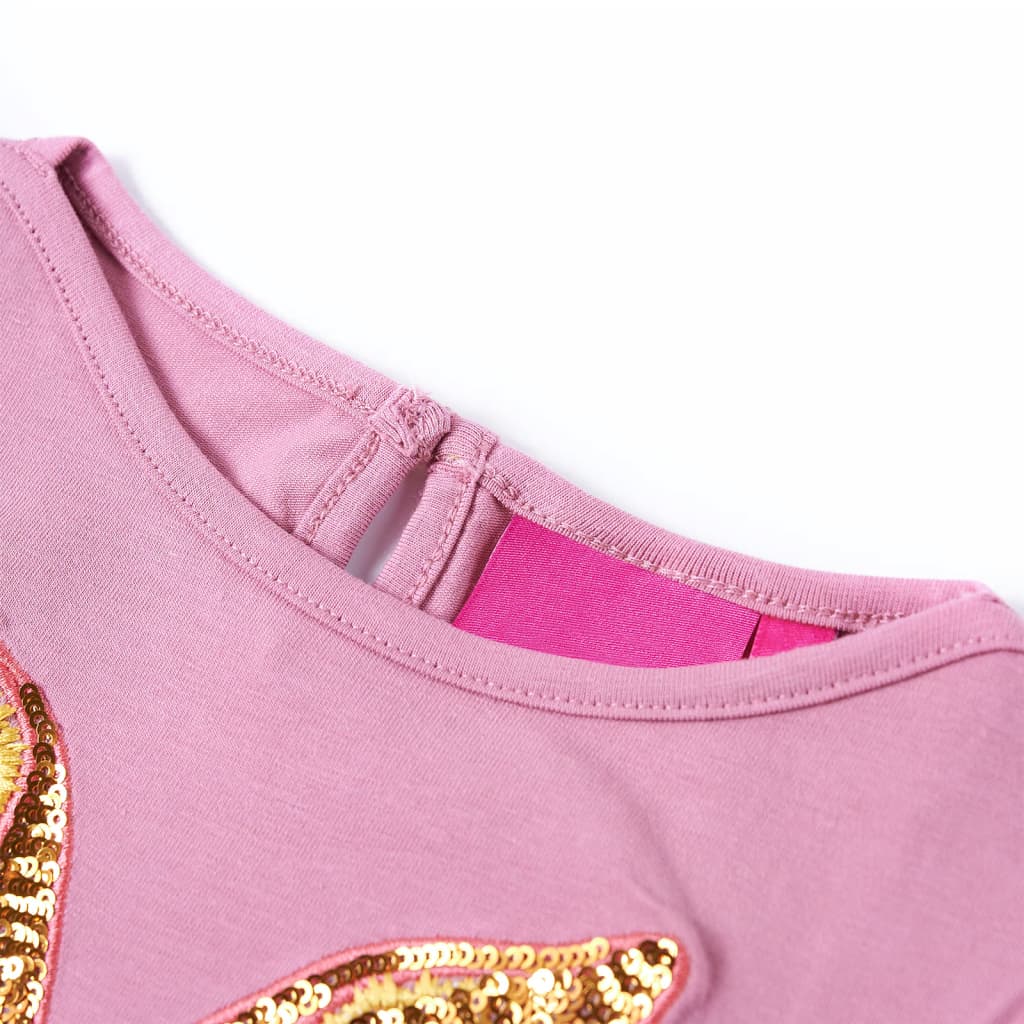 Kids' Long-Sleeve Shirt Dark Pink 116