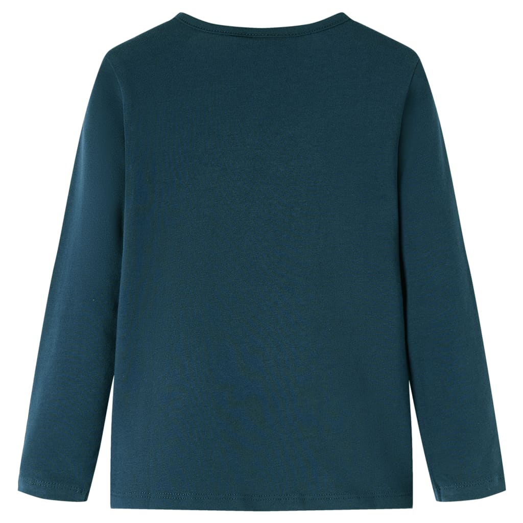 T-shirt manches longues enfant vert foncé 104