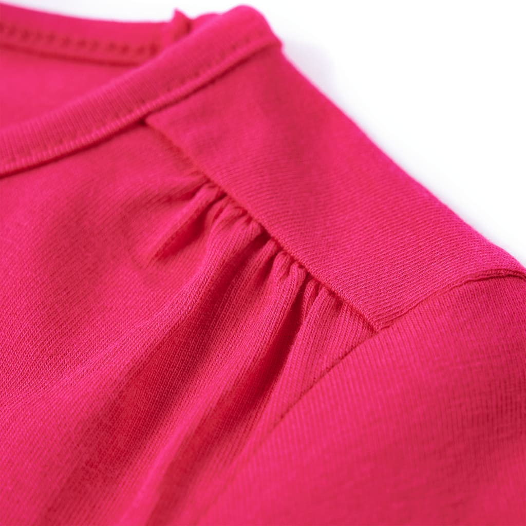 T-shirt manches longues enfant rose vif 104